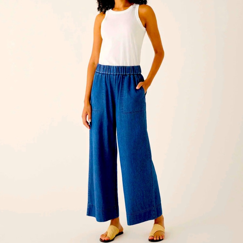Chambray wide leg pant by Mersea